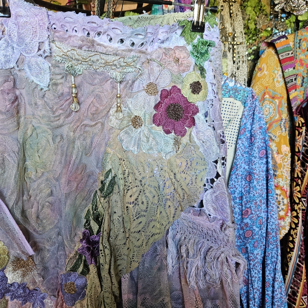 NWOT LACE WRAP SKIRT/DRESS - Picture 2 of 6